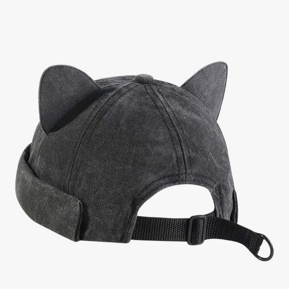 Gray Cat Ear Hat , One Size( Adjustable) - image 4